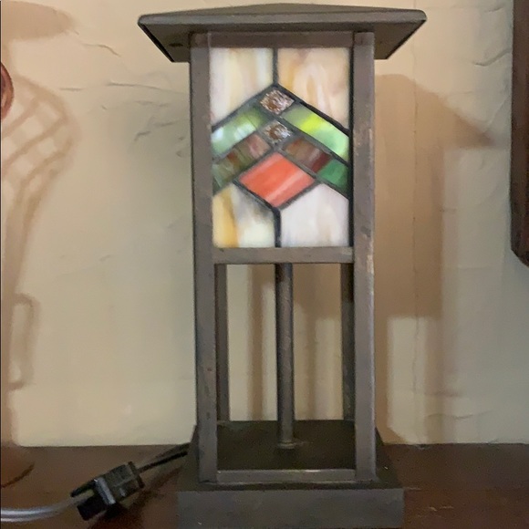 Other - Vintage stained glass accent lamp